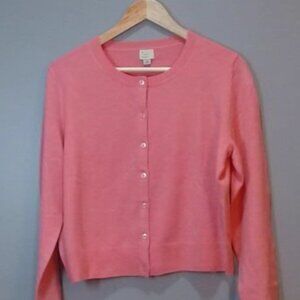 A New Day Women’s Button-Up Sweater Cardigan – Pink, Size Small